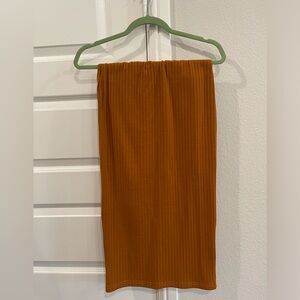 SHEIN burnt orange skirt